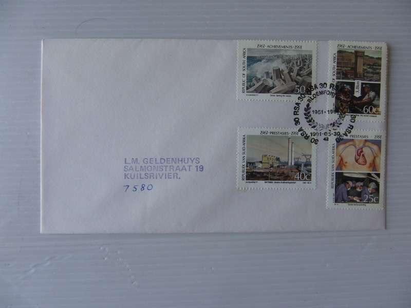 RSA 5.14 (1991) - 30th Anniversary of the Republic Private FDC with Official Cancel