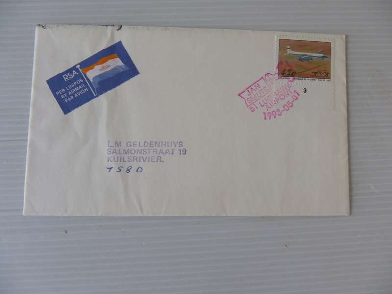 RSA 5.23 (1993) - Aviation in SA Private FDC with Official Cancel