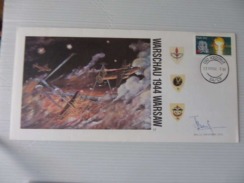 RSA (1984) - SAAF #17 Warschau 1944 Illustrated FDC  Signed !!!!