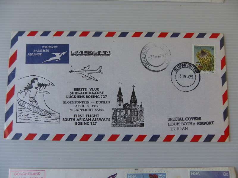 RSA (1979) - 1st Flight of Boeing 727 Illustrated FDC