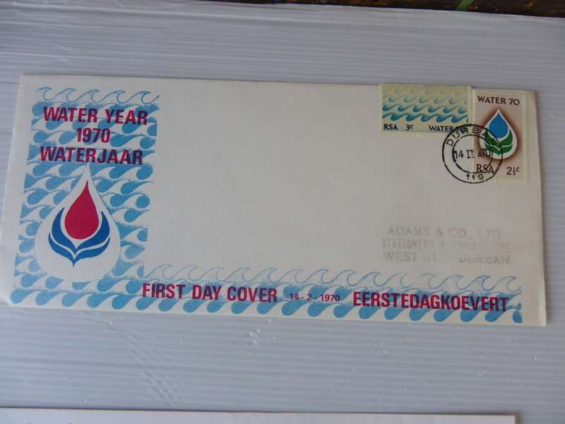 RSA 1.13 (1970) - Water Campaign Private Illustrated FDC
