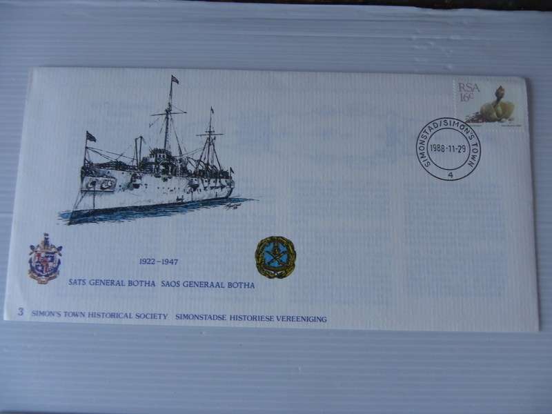 RSA (1988) - SA Navy #3 Cape Town Historical Society Illustrated FDC