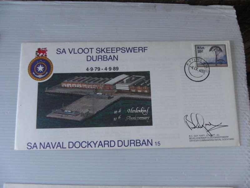 RSA (1989) - Navy #15 Durban Naval Dockyard Illustrated FDC Signed !!!