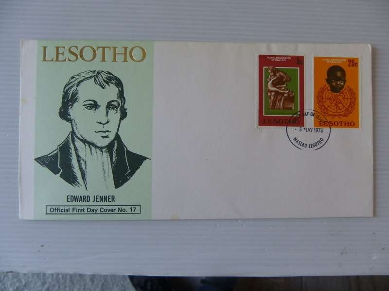 Lesotho (1978) - FDC #17 Edward Jenner Illustrated FDC