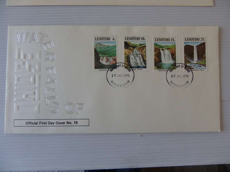 Lesotho (1978) - FDC #18 Waterfalls of Lesotho Illustrated FDC