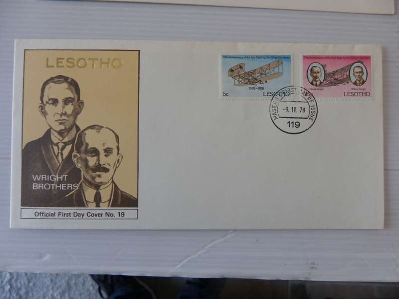 Lesotho (1978) - FDC #19 Wright Brothers Illustrated FDC