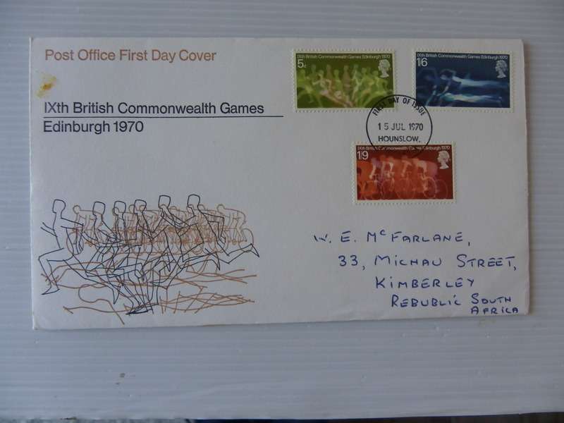 Great Britain (1970) - IX th Commonwealth Games Illustrated FDC