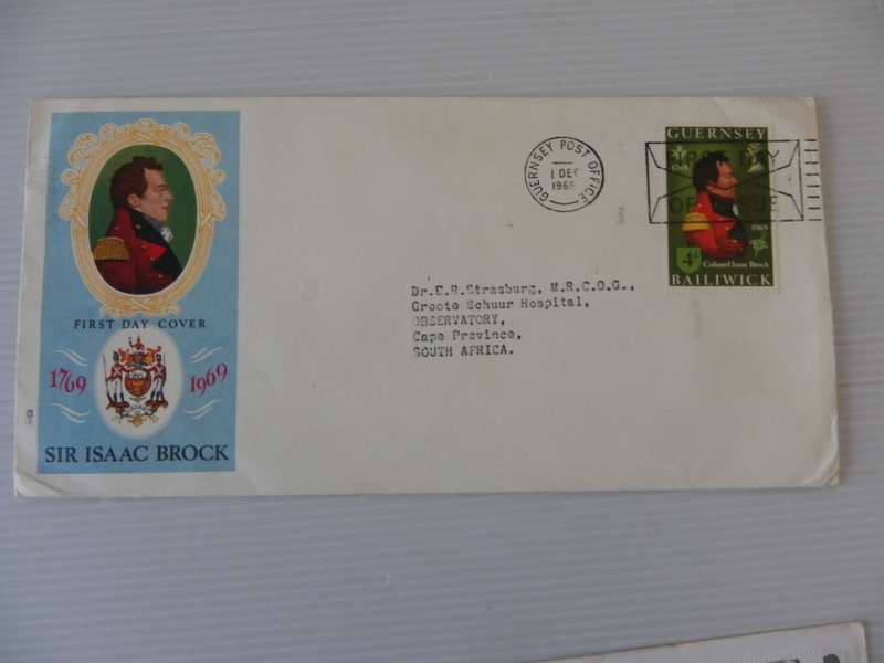 Great Britain (1969) - Sir Isaac Brock Illustrated FDC