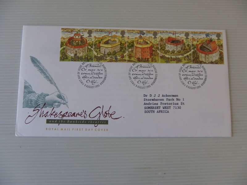 Great Britain (1995) - Shakespeare's Globe Illustrated FDC