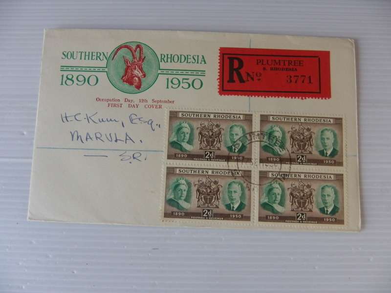 Southern Rhodesia (1950) -  Illustrated FDC