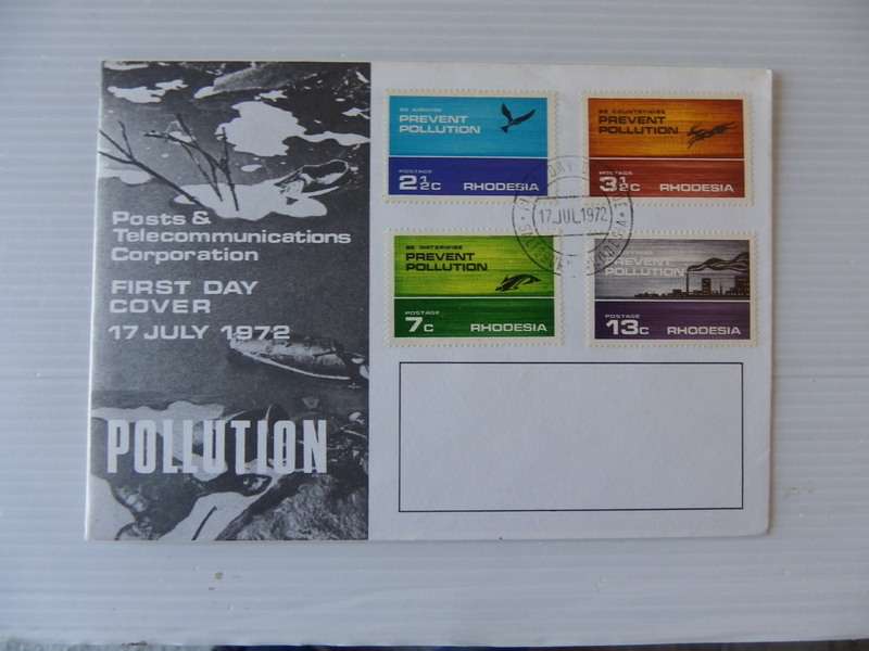 Rhodesia (1972) - Pollution Illustrated FDC