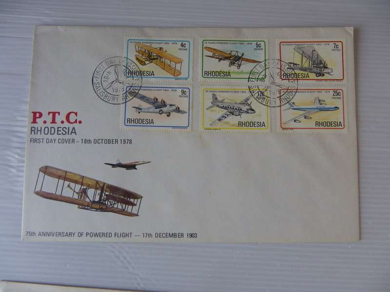 Rhodesia (1978) - 75th Anniversary of Powered Flight Illustrated FDC