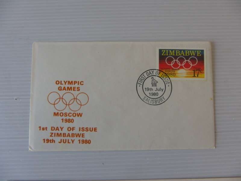 Zimbabwe (1980) - Moscow Olympic Games Illustrated FDC