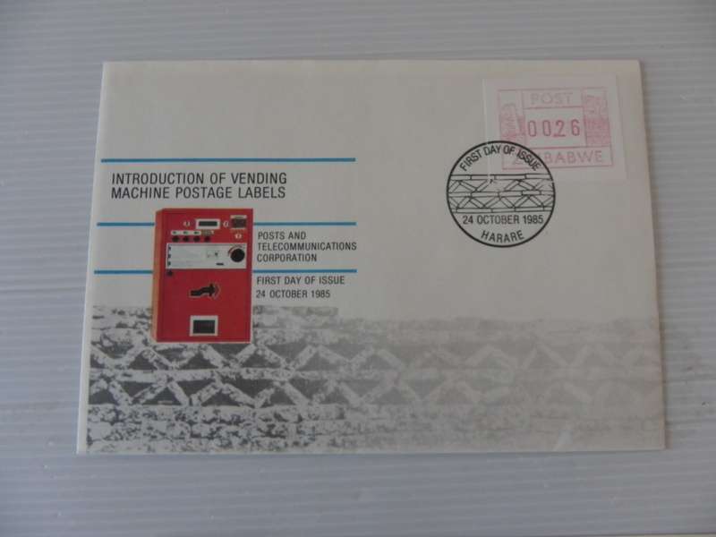 Zimbabwe (1985) - Introduction of Vending Machines Illustrated FDC