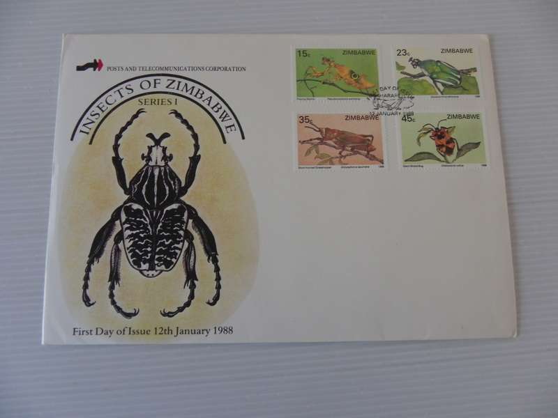 Zimbabwe (1988) - Insects of Zimbabwe Illustrated FDC