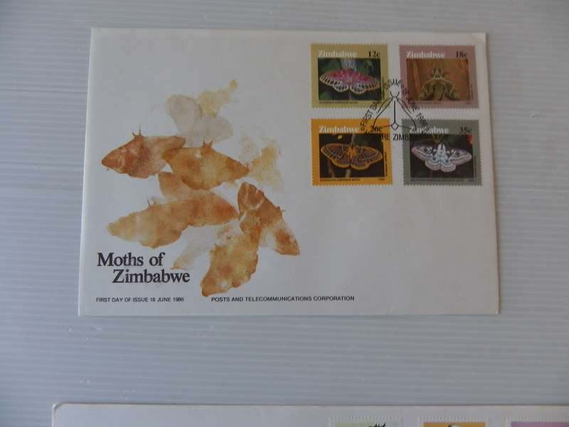 Zimbabwe (1986) - Moths of Zimbabwe Illustrated FDC