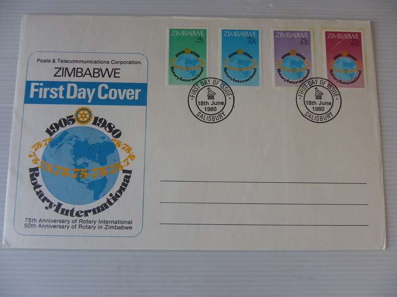 Zimbabwe (1980) - Rotary International Illustrated FDC