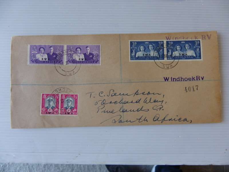 SWA (1947) - Royal Visit Private FDC