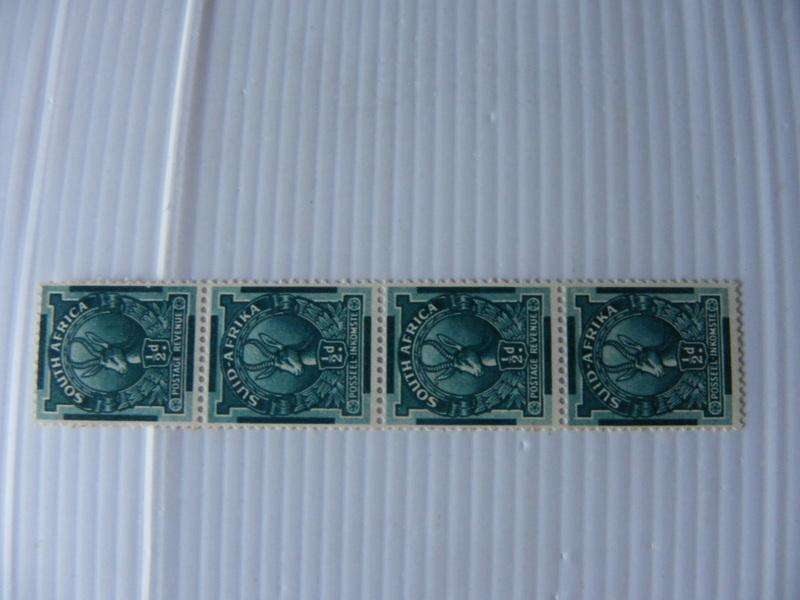 Union Pictorials - 1/2 d Coil Mint Strip
