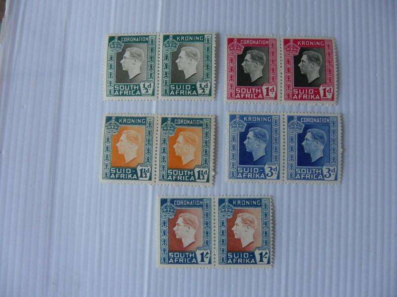 Union (1937) - Coronation Mint Set in Pairs