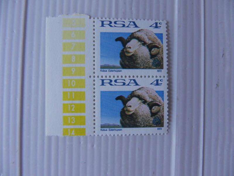 RSA 1st Definitive Series (1961) - 4c Mint Marginal Pair