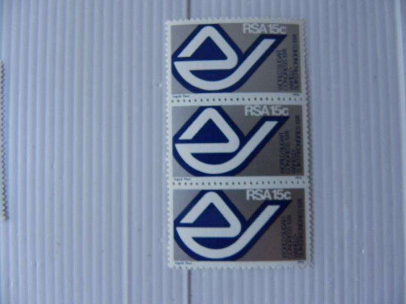 RSA 1.36 (1974) - 15th World Sugar Congress Mint Block of 3 Stamps
