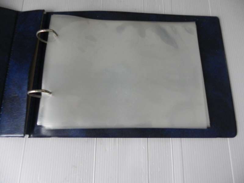 Blue Hardcover FDC Album with 15 Pages
