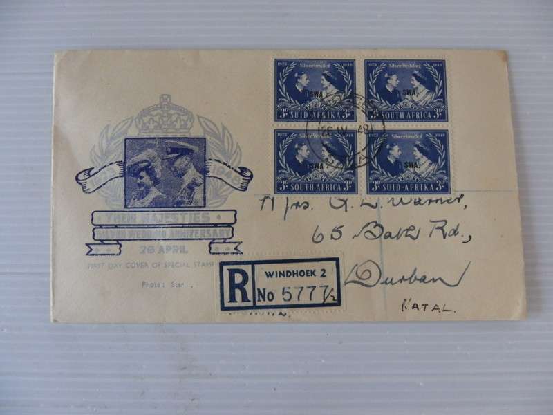 Union (1948) - Silver Wedding Illustrated FDC