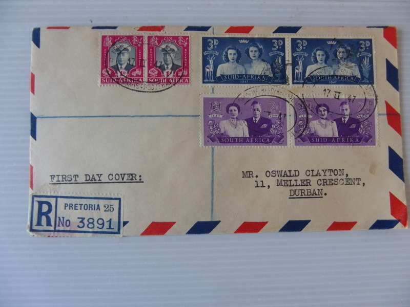 Union (1947) - Royal Visit Private FDC with Official Cancel