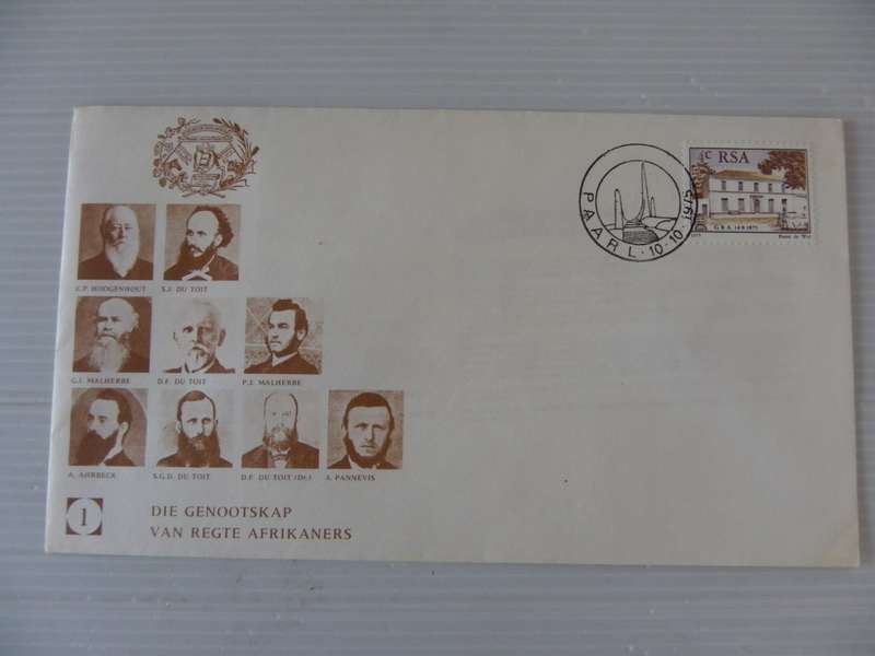 RSA (1975) - Die Genootskap van Regte Afrikaners Illustrated FDC