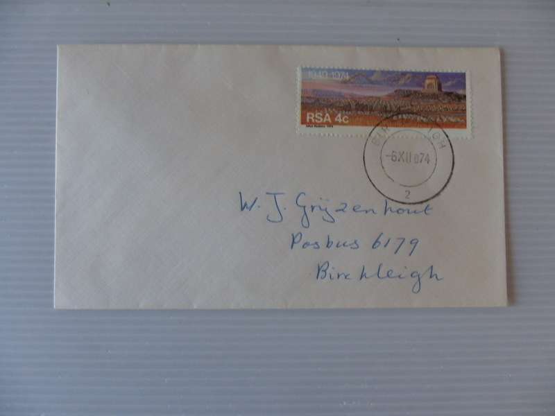 RSA 2.02 (1974) - Inauguration of Voortrekker Monument Private FDC