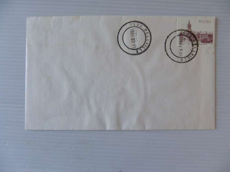RSA 4th Definitive Series (1984) - Private FDC with Bellville Cancel