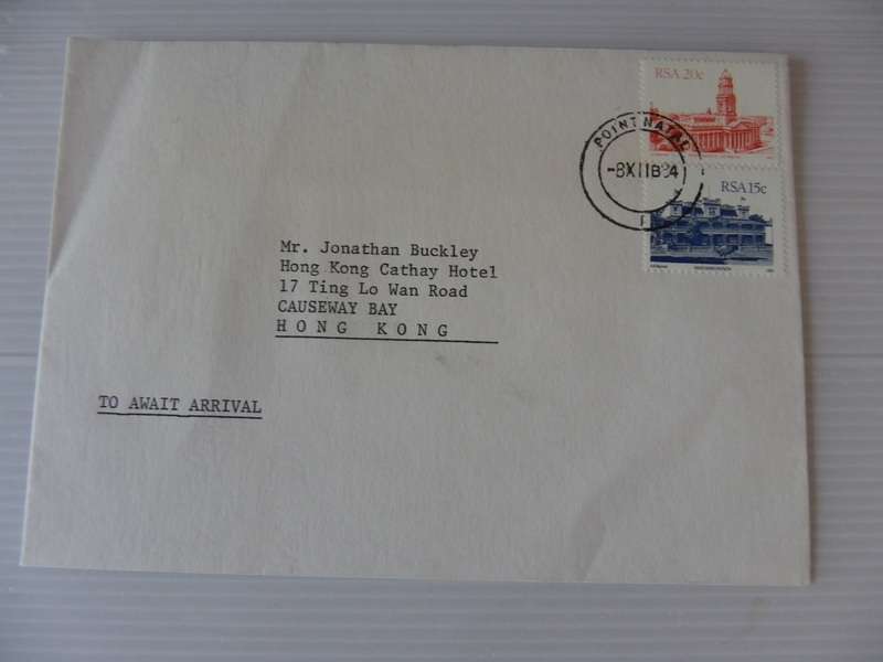 RSA (1984) - Old Letter with Point Natal Cancel