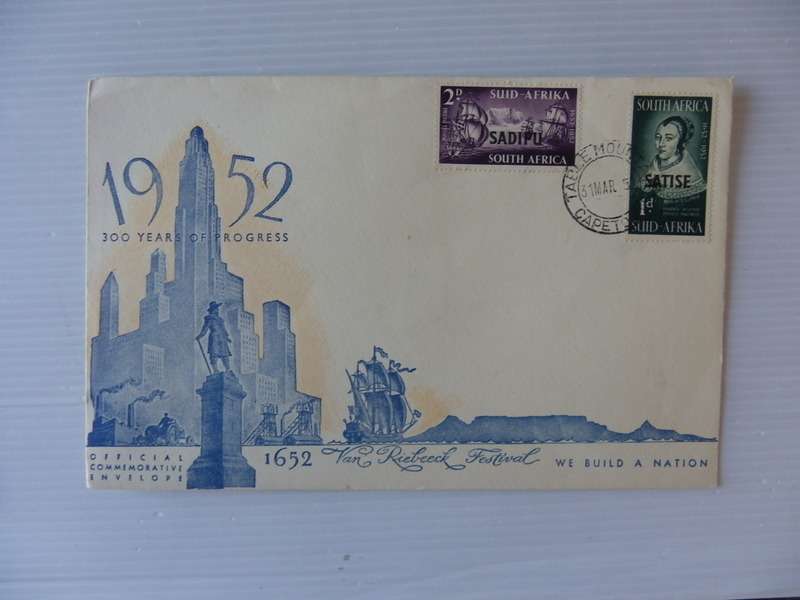 Union (1952) - Landing of Jan van Riebeeck SADIPU Illustrated FDC