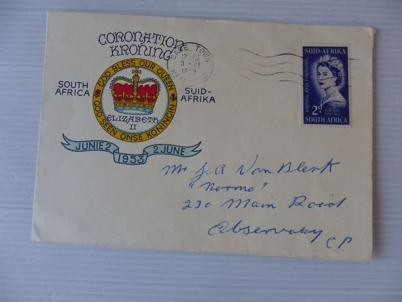 Union (1953) - Coronation of QE 2 Illustrated FDC