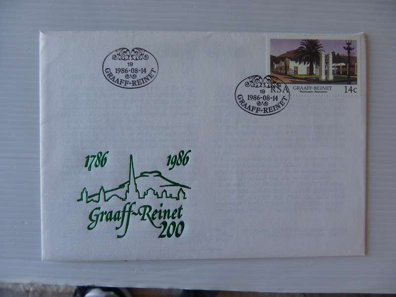 RSA (1986) - Graaff Reinet 200 Years Illustrated FDC