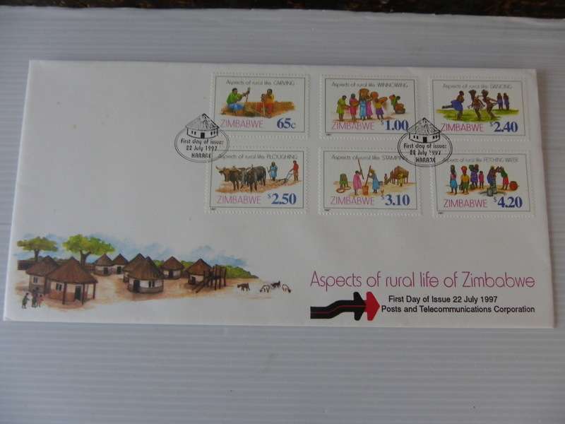 Zimbabwe (1997) - Aspects of Rural Life of Zimbabwe Illustrated FDC