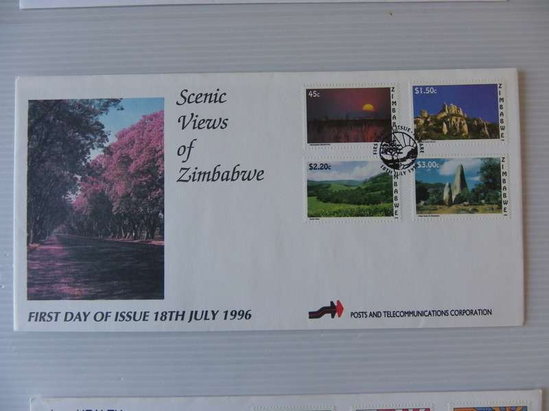 Zimbabwe (1996) - Scenic Views of Zimbabwe Illustrated FDC