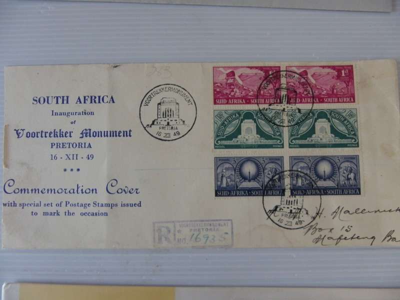 Union (1949) - Inauguration of the Voortrekker Monument Illustrated FDC