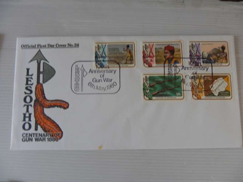 Lesotho (1980) - Centenary of Gun War Illustrated FDC