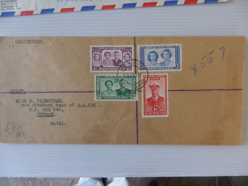 Basutoland (1947) - Royal Visit Private FDC