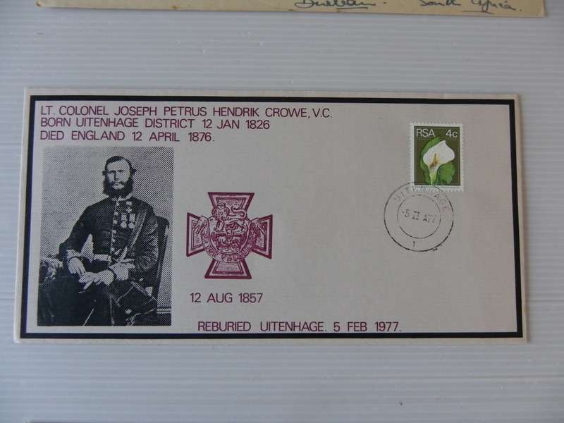 RSA (1977) - Lt Colonel J P H Crowe Reburial Illustrated FDC