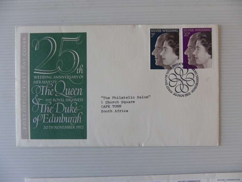 Great Britain (1972) - 25th Wedding Anniversary Illustrated FDC