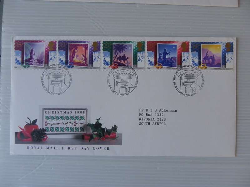 Great Britain (1988) - Christmas Illustrated FDC