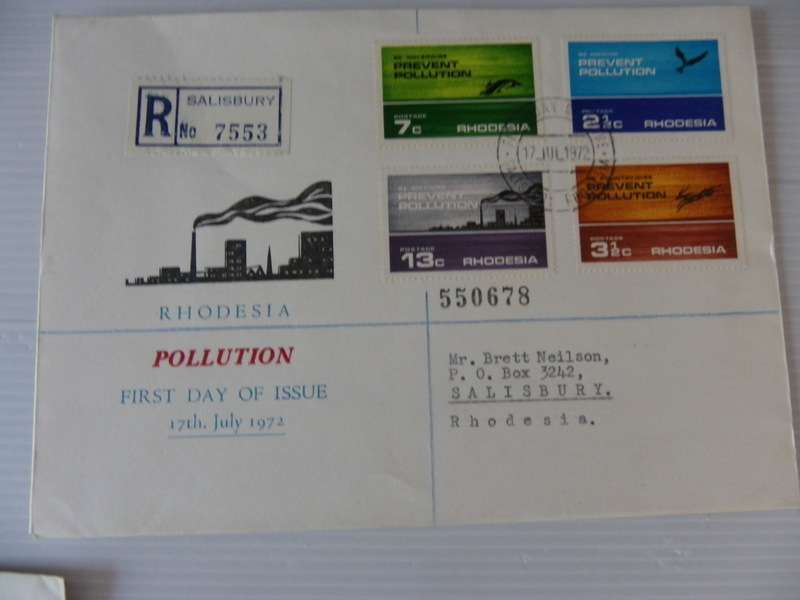 Rhodesia (1972) - Pollution Illustrated FDC