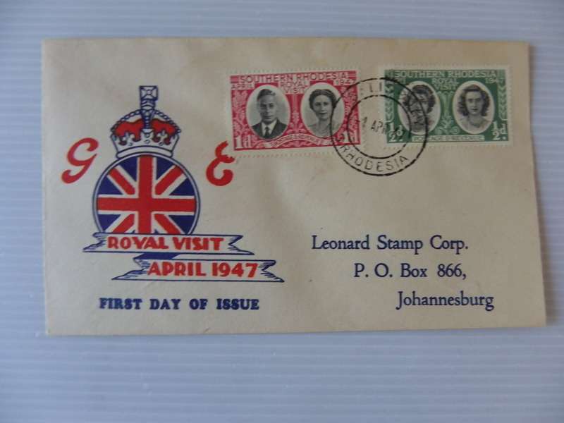 Rhodesia (1947) - Royal Visit Illustrated FDC