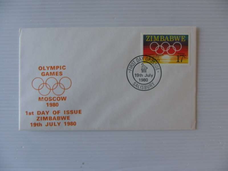 Zimbabwe (1980) - Moscow Olympic Games Illustrated FDC