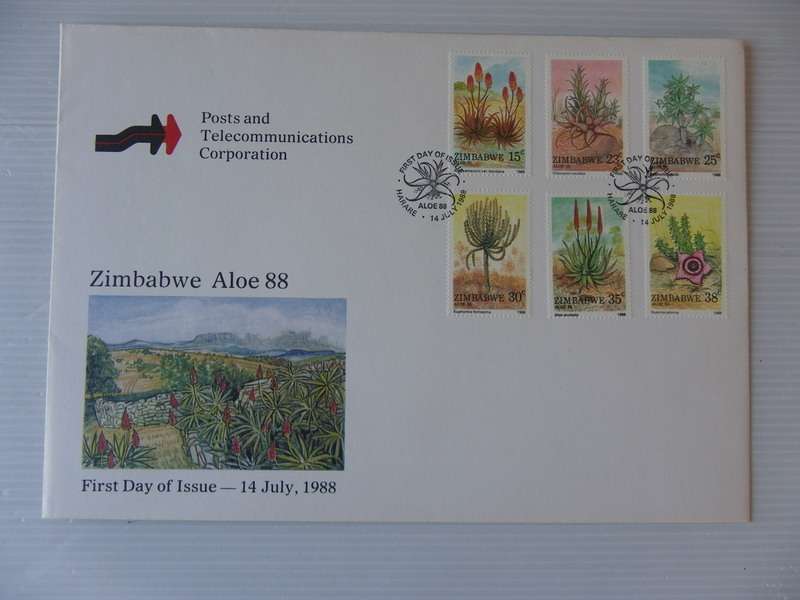 Zimbabwe (1988) - Aloes Illustrated FDC