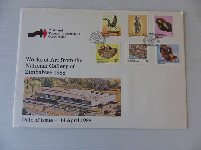 Zimbabwe (1988) - National Gallery Illustrated FDC