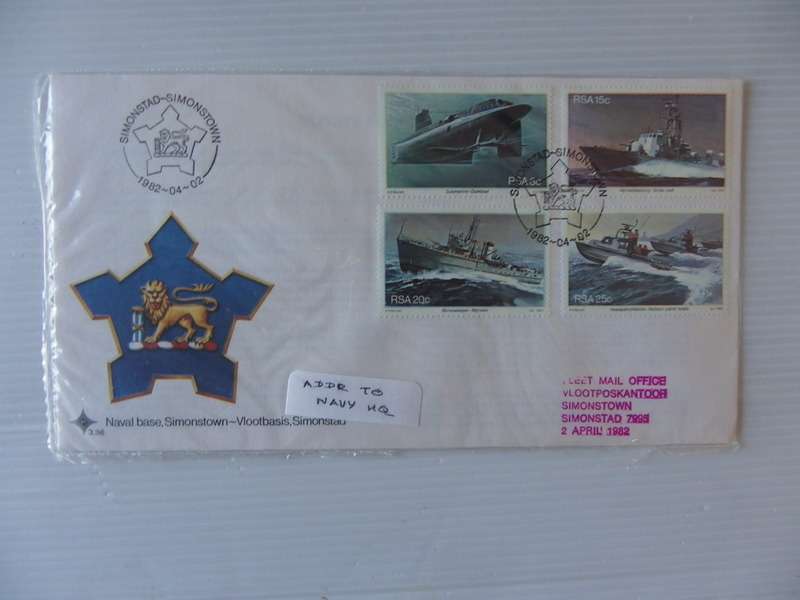 RSA 3.36 (1982) - Simonstown Naval Base FDC with Fleet Office Addressed